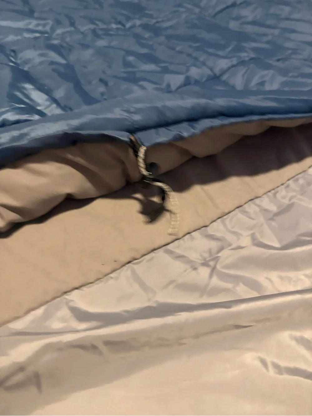 KELTY Blue Quilted DOUBLE WIDE Sleeping Bag 30 degree 68 x 80